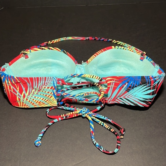 FOREVER 21 tropical padded bikini top in size 34B - Picture 6 of 9